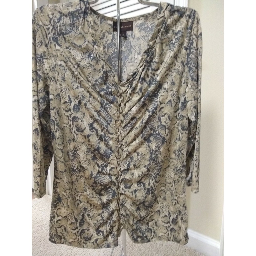 DANA BUCHMAN Women's Long Sleeve Blouse Top Size M ( 590)